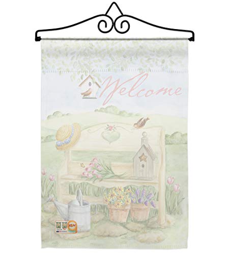 Bingo Garden Flag Set Wall Hanger Interests Game Bunco Night Dice Poker Hobbies Leisure Activity Small Decorative Gift Yard House Banner Double-Sided Made In USA 13 X 18.5 - size: Garden Flag Set 13"x 18.5" w/ Wall Hanger