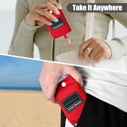 Odoland Beach Blanket Picnic Blanket, 43" x 63" SandProof Waterproof Outdoor Pocket Blanket with Portable Bag, Foldable Lightweight Sand Free Quick Drying Beach Mat for Hiking Camping Travel, Black - color: Black, size: 43.3" x 63"(1-2 People)
