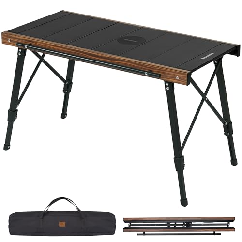 Naturehike Upgraded IGT Camping Table, Height Adjustable IGT Cook System, Folding Portable Camp Table for Outdoor Picnic Car RV Trip Patio Backyard BBQ - style: Upgraded