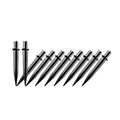 10 Pack Solar Light Stakes Replacement (Fit for Inner Diameter 0.49 inch), Plastic Reinforced Ground Spikes for Solar Wheat Ear Flower Light Outdoor Landscape Path Christmas Yard Garden Deco - size: ID-0.49"ABS