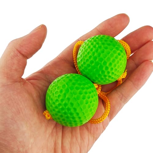 12 Pack Ladder Toss Balls Ladder Ball Replacement Balls with Storage Bag for Toss Match (Red Blue Orange Green)