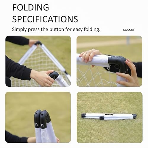 Small Soccer Goals for Kids, Foldable Mini Soccer Goal Set with Portable Soccer Net for Kids, Kid Soccer Goal for Indoor Outdoor Backyard Play, Soccer Toy Gift for Children - size: Classic White: 35.43×23.62×23.62 inch in goal