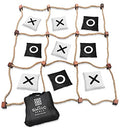 Swooc Games® - Giant Tic Tac Toe Game Outdoor (All Weather) | 3ft x 3ft | Instant Setup, No Assembly | Giant Outdoor Games for Adults and Family | Outside Toys | Large Lawn & Backyard Fun | Yard Game