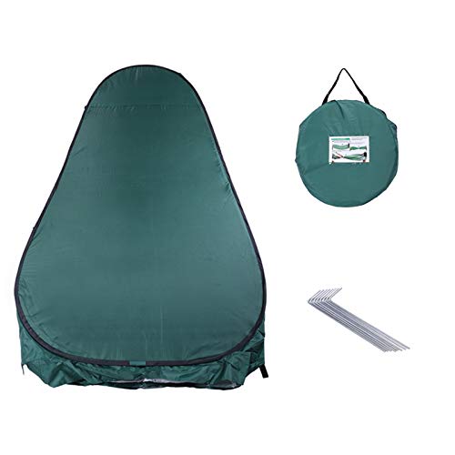Portable Pop Up Shower Privacy Tent,Lightweight Single Toilet Shower Tents,Changing Room Dressing Tent,Waterproof Camping Shower Tents,with Carry Bag,for Picnic Beach Hiking Fishing (Army Green) - color: Army Green
