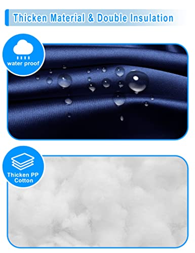 Outdoor Faucet Covers for Winter Freeze Protection, Outside Hose Bib Cover Insulated Socks,Waterproof Oxford Fabric Water Spigot Covers Blue 2 PCS - size: 5.7"W * 8.01"H BLUE 2PCS