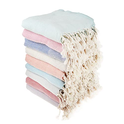 Beach Towel | Cotton Beach Towels, Easy to Carry, Sand Free, Highly Absorbent, Quick Dry, Turkish Towels for Travel Camping Bath Sauna Beach Gym Pool Yoga SPA by Lahammam, Akasya, Gray - color: Gray, size: Akasya