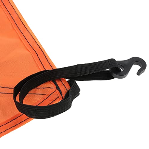 Simhoa 22x22inch Canopy Replacement Top Cover Canopy Awning Tarp, Waterproof Canopy Top for Outdoor Garden Patio Camping Pavilion Sun Shade, Orange