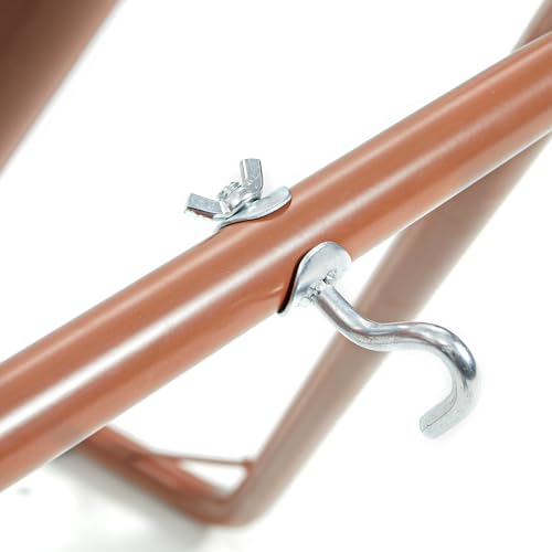 gafete Universal 2 Person Hammock Stand Only, 600 lbs Capacity, Fits 9 to 14ft Hammocks, Adjustable Double Heavy Duty Powder-Coated Steel Stand for Outside, Multi-Use (Rose) - color: Rose