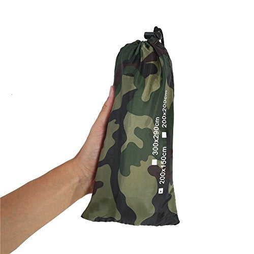 Camping Tarp Ground Cloth, Lightweight Compact Tent Tarp, Multifunctional Outdoor Pocket Blanket with Carrying Bag for Camping, Hiking, Backpacking - size: 6.5*4.7'