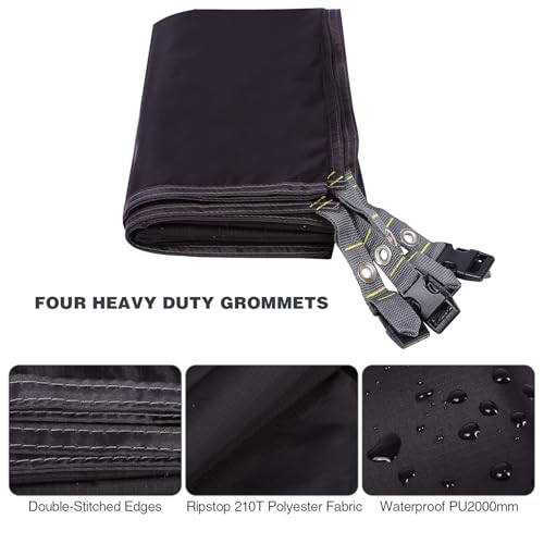 REDCAMP Waterproof Camping Tent Tarp - 36"x83", 4 in 1 Multifunctional Tent Footprint for Camping, Hiking and Survival Gear, Lightweight and Compact - size: 55"x87", style: 2person
