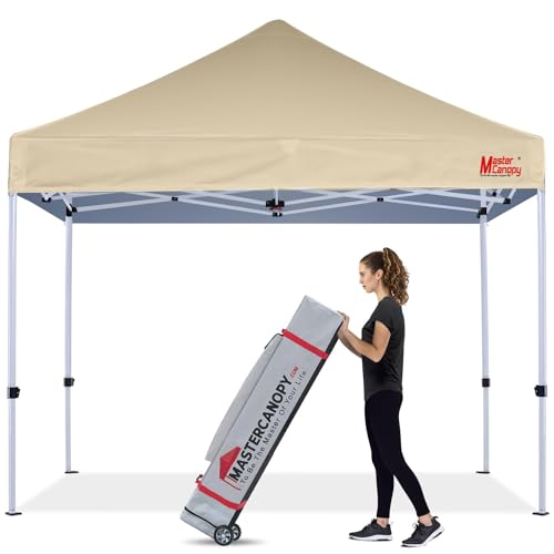 MASTERCANOPY Canopy Tent Commercial Grade Instant Shelter (8x8, Beige) - color: Beige, size: 8x8