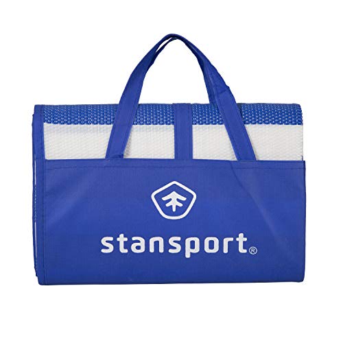 Stansport Tatami Straw Ground Mat 60" L x 78" W - color: Blue