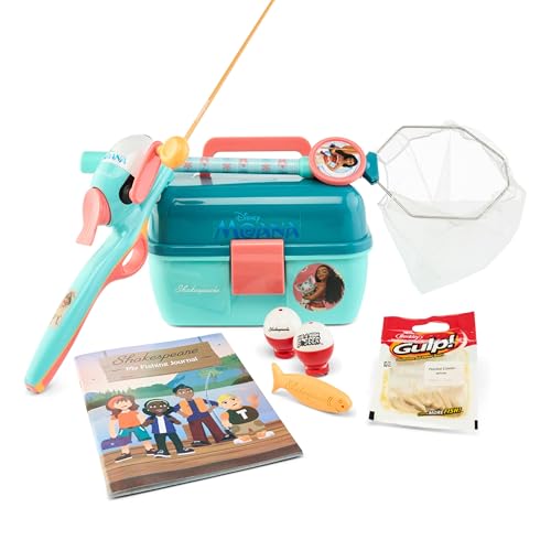 Shakespeare Youth Fishing Reel and Rod Combo - color: Disney Moana 7 pc Kit