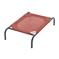 Coolaroo Original Elevated Dog Bed - Breathable Off-The-Ground Pet Bed with Cooling Fabric, Joint Relief & Moisture-Resistant Fabric, 100% Recyclable, Easy Clean, Terracotta, Small - color: Terracotta, style: Small Dog Bed