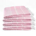 Cotton Turkish Beach Towel with Towels Oversized 36"x72" Pool Absorbent Extra Large Quick Dry Sand Travel Towel (Peony Plush, 4 Pack) - color: Peony Plush, size: 4 Pack