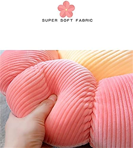 LEHU Flower Pillow, Flower Shaped Seating Cushion -Cute Daisy Pillow for Girls Tweens Room Decor Flowe Floor Pillow for Reading and Lounging Comfy (Pink petals-23'') - color: Pink Petals, size: 23''