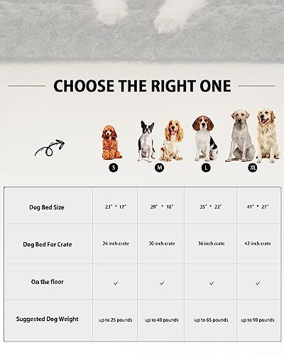 Washable Dog Bed Mat Reversible Dog Crate Pad Soft Fluffy Pet Kennel Beds Dog Sleeping Mattress for Large Jumbo Medium Small Dogs, 29 x 18 Inch, Brown - color: Brown, size: 29.00" x 18.00" x 1.50"