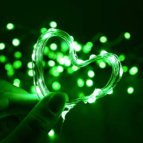 XINKAITE Waterproof LED Fairy String Lights - Starry DIY Decoration for Indoor & Outdoor Parties, Christmas, Holidays (10FT/3Meters, Green) - color: Green, size: 10ft