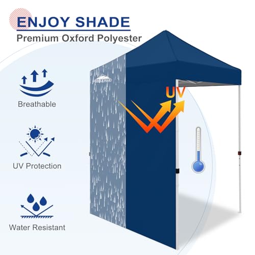 EAGLE PEAK Canopy Sidewall for 5x5 Pop Up Canopy Frame, Single Side Wall Panel Only (Fits 5x5 Straight Leg Frame, Canopy Top or Frame NOT Included), Dark Blue - color: Dark Blue