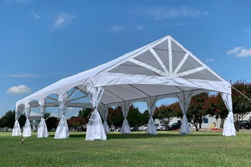DELTA 40'x20' PE Marquee Party Tent, Tents for Parties, Large Wedding Tent, Carpas para Fiestas,Heavy Duty Canopy, Outdoor Event with Waterproof Top + 5 Storage Bags - style: 40'x20' PE Marquee Tent