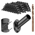 BLIKA 40 Pack 25 30 35 Degree Black Cable Railing Angle Beveled Protector Sleeves for 1/8" 5/32" 3/16", T316 Stainless Steel, Angle Protector Sleeves Stair Cable Railing Hardware Kit for Wood Posts - size: 3/16"