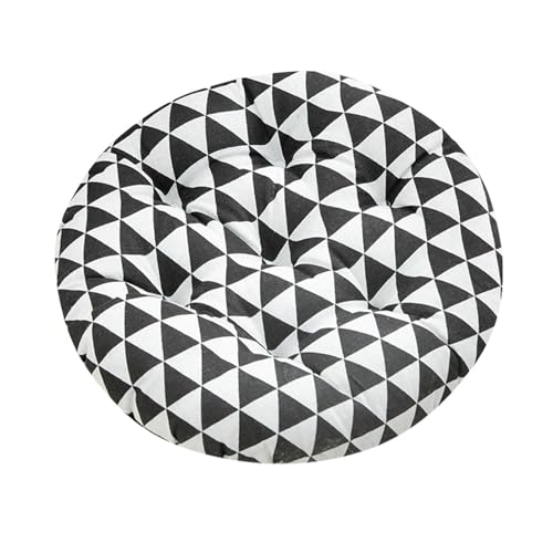 Boho Round Chair Cushion 16" Soft Thick Seat Cushion Outdoor Bistro Floor Sofa Pads Colorful Leaf Ergonomic Support Cushions for Dining Chairs, Garden Patio, Home, Office Car - color: D