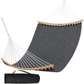 SUNCREAT Hammocks Portable Double Outdoor Hammock, 450lbs Capacity, Quick Dry 2 Person Hammock with Carrying Bag, Dark Gray - color: Dark Gray