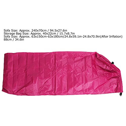 Inflatable Lounger Air Sofa Chair, Inflatable Couch Portable Beach Chair Inflatable Camping Couch Inflatable Sleeping Pad with a Storage Bag for Outdoor Camping Beach Party