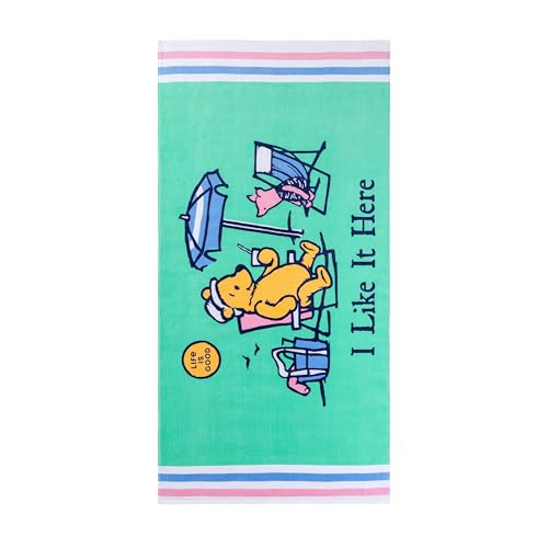 Berkshire Beach Towel — 100% Cotton Pool & Beach Towel, Absorbent, Quick-Drying & Sand-Free, 36'' × 72'' - color: I Like It Here