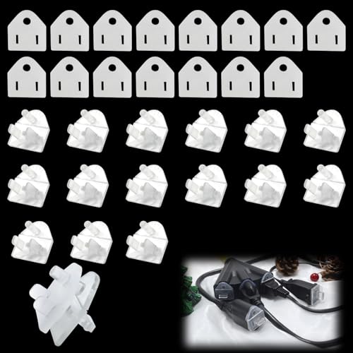 15 Pack Outdoor Plug Protector Waterproof Soft Silicone Waterproof Pad and ABS Plug Cover Constitute Christmas Light Installation, Extension Cords, Stop GFCI - color: lucency 15PACK