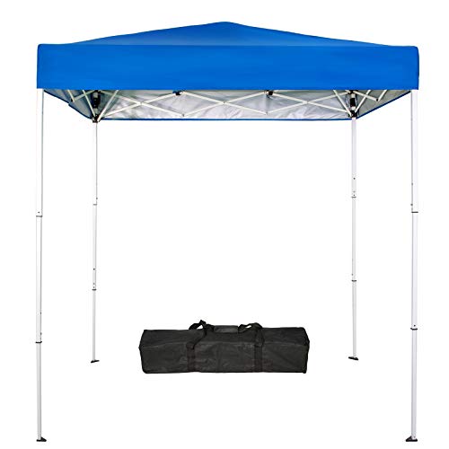 Sunnyglade 6x4 Ft Pop-Up Canopy Tent Outdoor Portable Instant Shelter Folding Canopy with Carry Bag(Royal Blue) - color: Blue