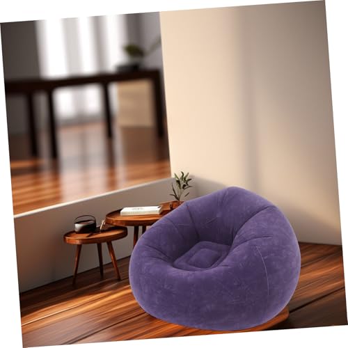 Inflatable Lazy Sofa Chair Portable Bean Bag Couch for Camping Living Room and Outdoor Use Effortless Setup with Quick Inflation Comfortable Material Includes Pump