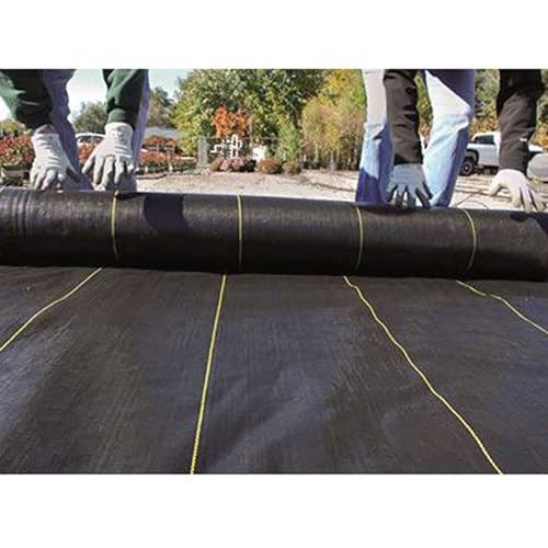 DeWitt 6-Pack Sunbelt Weed Barrier Fabric 3.2 oz, 6 x 300 Feet – Heavy-Duty Ground Cover Mat for Greenhouse Floors, Garden Rows, Raised Beds, Yard Gardening, and Outdoor Landscape Protection - size: 6 Pack, style: 6' x 300'