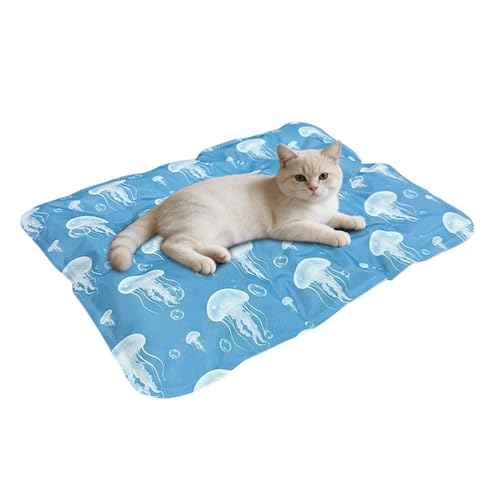 Dog Cooling Mat - 1pc Lightweight Flexible Cute Gel Mat, Self-Cooling Pad for Hot Weather, Pressure-Activated Chill Pad | Summer Relief for Home House Yard Patio Living Room