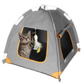 Portable Cat Tent for Indoor & Outdoor Use – UV Protection, Waterproof Pet Tent with Soft Cushion, Feather Toys, Easy Setup, Collapsible Cat House for Cats S