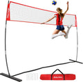 ZEALFEEL Volleyball Net, 12ft/20ft Volleyball Training Net for Backyard Height Adjustable, Portable Freestanding Practice Net for Hitting & Serving Drills, Pop up Net with Carry Bag for Indoor Outdoor - size: 12 FT Volleyball Net