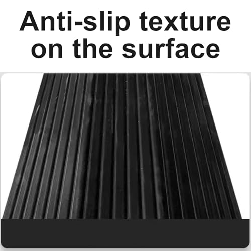Rubber Ramps for Door Threshold Outdoor Cable Protector Cover Anti-Slip 600 Lbs Capacity, Screw Fixing for Driveways, Gardens & Industrial Use(10x50x80cm/3.9x19x39in) - size: 10x50x80cm/3.9x19x39in