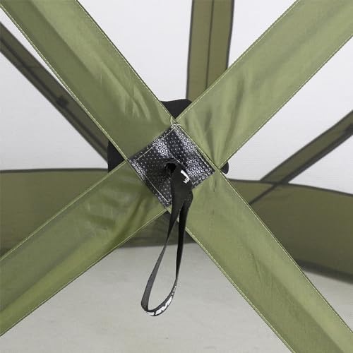 CLAM Quick-Set Pop Up Screen Tent, Traveler, 6 x 6 ft, Instant Setup Green Portable Outdoor Shelter, Compact Bug-Free Canopy Tent for Camping, Fishing, Backyard - Green - color: Green/Black