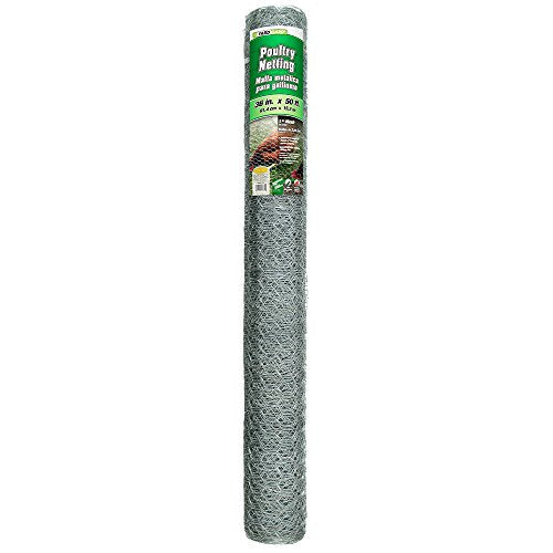 YARDGARD 1 Inch Poultry Netting, Chicken Wire Fence, 20 Gauge Galvanized Steel, Rabbit Fencing, Bird Enclosures, Garden Protection and Plant Support, 36 Inches x 50 Feet - size: 36 Inches x 50 Feet