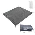 Ultralight Tent Footprint Waterproof Camping Tarp, 210D Portable Ground Sheet Mat with Carry Bag, Multi-Use Picnic Beach Blanket for Camping Backpacking Hiking (Gray) - color: Gray