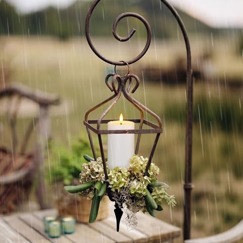 Yeelida Outdoor 4pcs Flameless Waterproof Candles with Handy Remote Control, Cycle Timer Battery Operated Candle Grease Effect LED Flickering Pillar Plastic Long Lasting (White, 3" x4" 5" 6" 7") - color: White, size: 4" 5" 6" 7"
