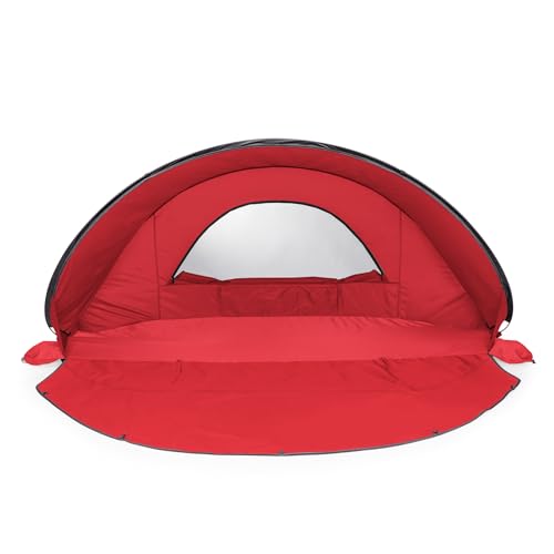ONIVA - a Picnic Time Brand - Manta Portable Beach Tent - Pop Up Tent - Beach Sun Shelter Pop Up, (Red) - color: Red
