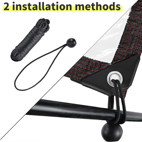 Waterproof Cover Clear Tarps 4x5 FT, Clear Tarp for Deck Porch Patio Canopy Outdoor Camping Ground Garden Furniture Cars Covers, PVC Heavy Duty Tarpaulin, with 10 Marbles Bundle and 1 Rolls Ropes - size: 4x5 FT