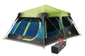 Coleman 4/6/8/10 Person Instant Camping Tent with 1-Minute Setup, Large Family Tent with Pre-Attached Poles, Air Vent, & Carry Bag, Sets Up in About 60 Seconds - size: Pfas-free, style: 10-person Dark Room