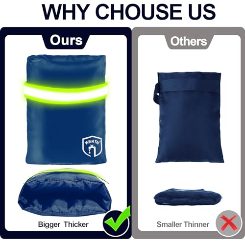 Outdoor Faucet Cover for Winter Freeze Protection,7.8" H x 6.2" W,Spigot Covers Winter Insulated,Waterproof Outdoor Faucet Cover Socks for Winter,Hose Bib Covers, Set of 2(Navy Blue) - color: Blue