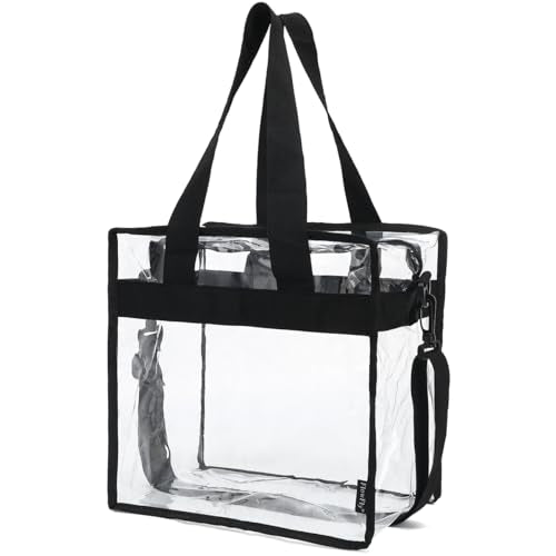 FlowFly Insulated Lunch Cooler Bag - Tote Bag Organizer for Women/Men, Clear#Black - color: Clear#Black