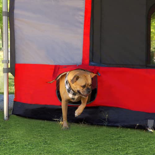 E-Z UP Camping Cube 6.4, Converts 10' Straight Leg Canopy into Camping Tent, Punch - color: Punch
