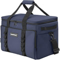 Soft Insulated Cooler Bag Collapsible Large Travel Coolers Soft Sided Coolers Ice Chest, Leakproof, Waterproof - color: blue