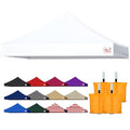 Tradesparker 10x10 Commercial Pop Up Canopy Replacement Top-Windproof D-Rings+Banner Grommets+Loop Pile Wall System,Ez Canopy Cover ONLY-Frame/Side Walls NOT Included(White) - color: White, size: 10x10