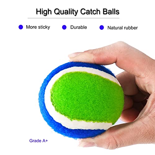 Catch Ball Game for Kids-Beach Toys Backyard Lawn Toss and Catch Games -Upgraded Version Throw Sticky Balls and Catch Game Toys for Kids Boys Girls Adults Family Outside Gifts - color: Green